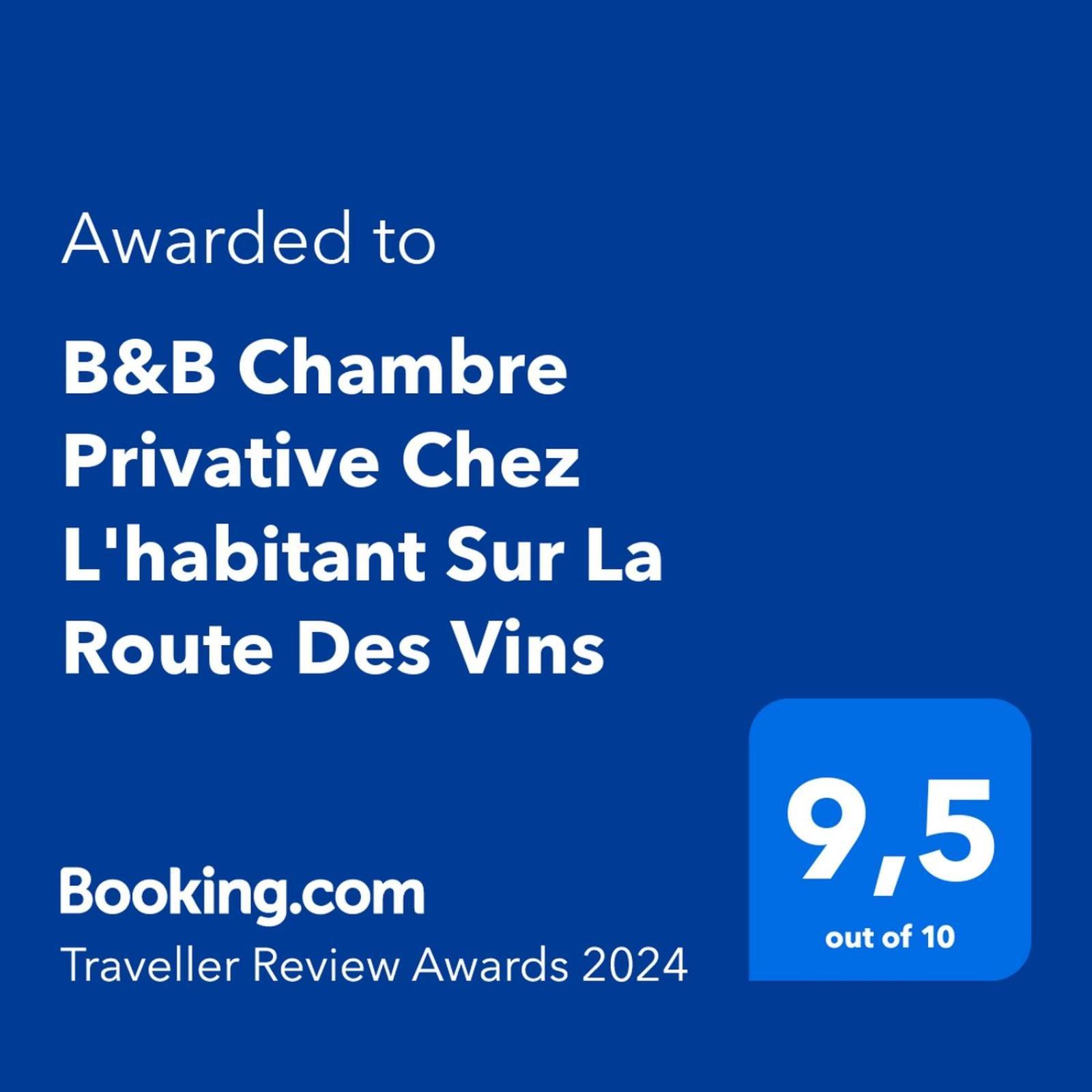 B&B Chez L'Habitant Chambre Privative Sur La Route Des Vins Tv Parking Box Velo Issenheim エクステリア 写真